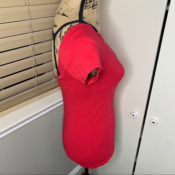 Armani Exchange Strap Cap Sleeved T-Shirt - Picture 7 of 13